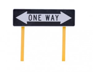 onewaytwoarrowssign-300x232 Where To Put Our Faith