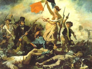 french revolution delacroix 300x226 The Love of Liberty Versus the Hatred of Oppression