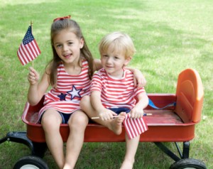 childrenwithflag 300x238 The 8 Facets of Freedom